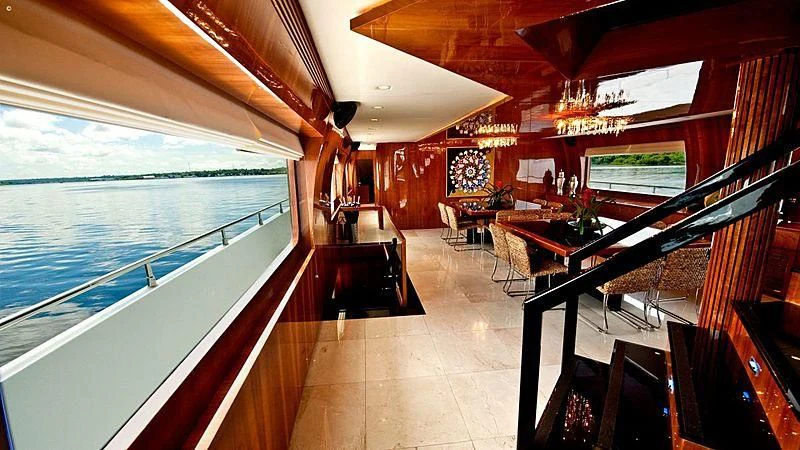 inside of a boat aboard ZENITH Yacht for Sale
