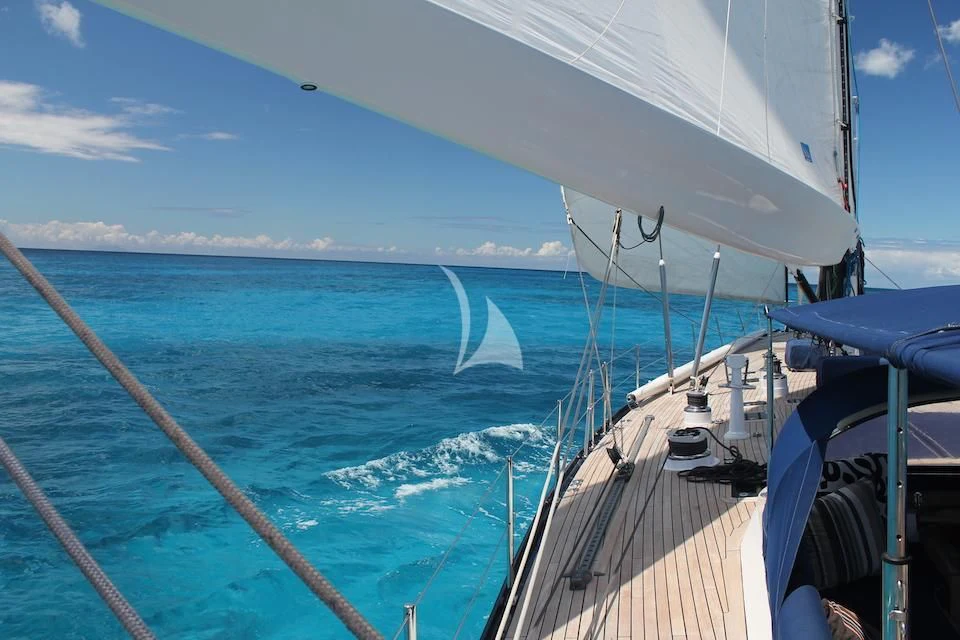 a boat on the water aboard DARK STAR OF LONDON Yacht for Charter