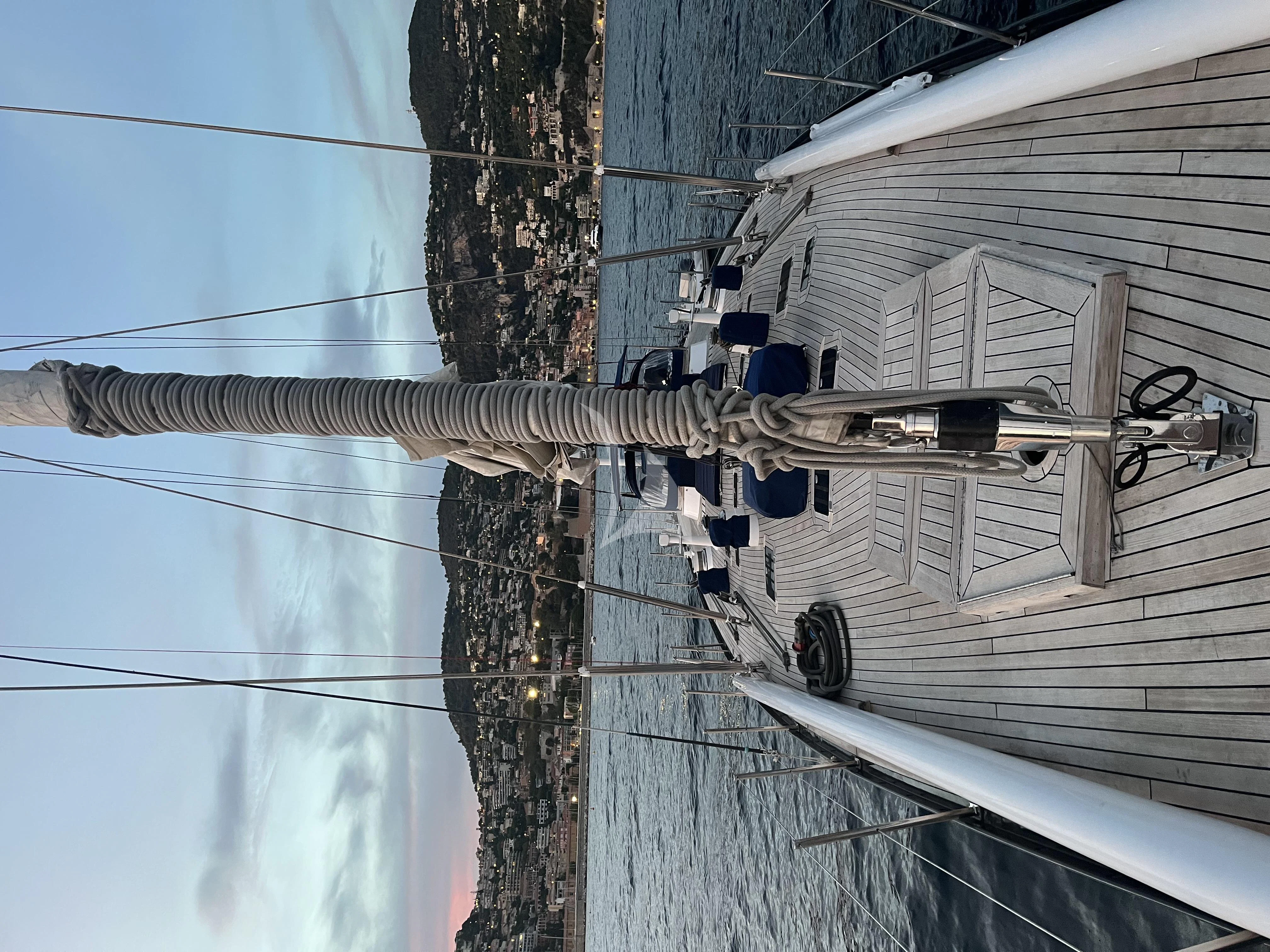 a person on a bike aboard DARK STAR OF LONDON Yacht for Charter