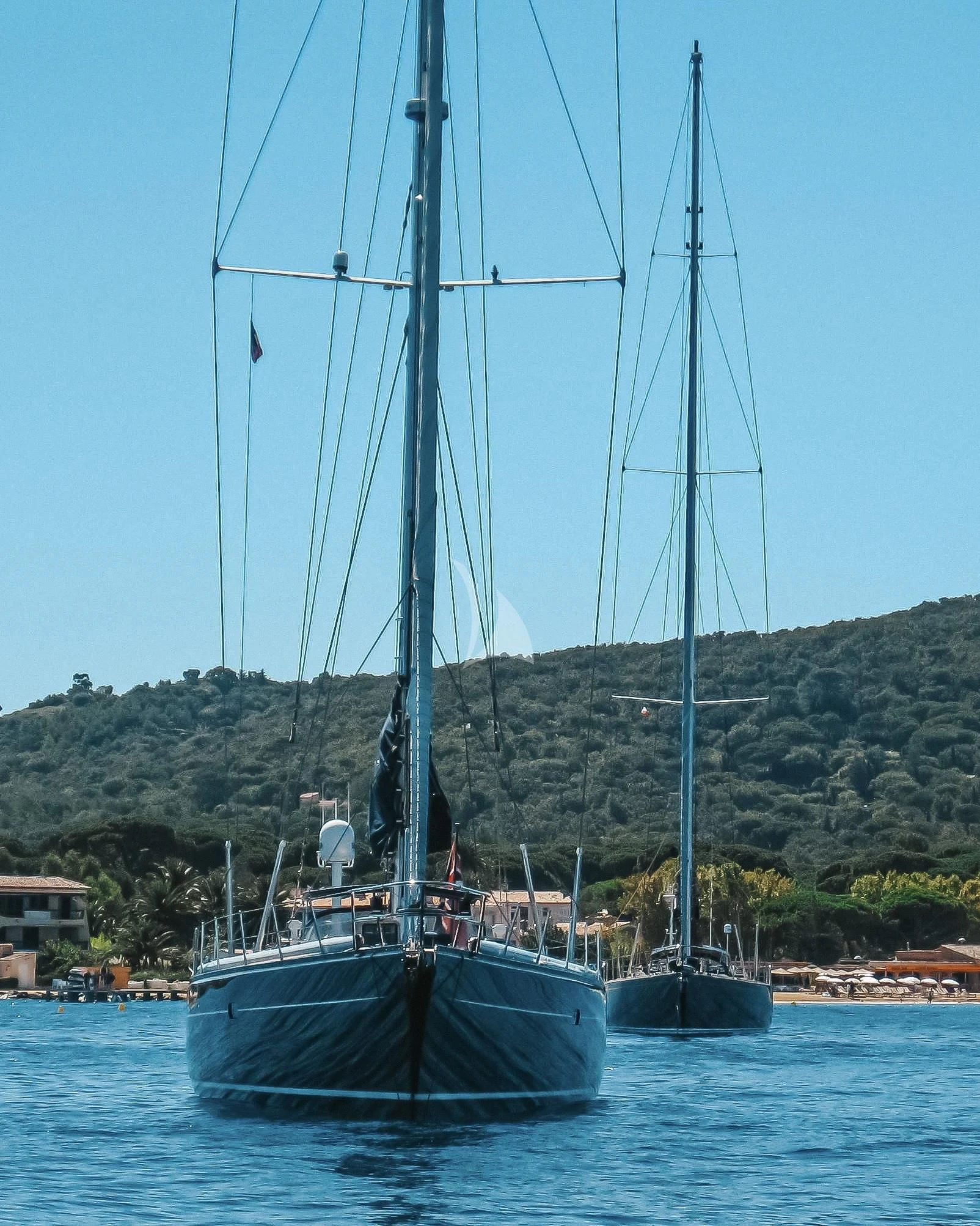 a boat on the water aboard DARK STAR OF LONDON Yacht for Charter