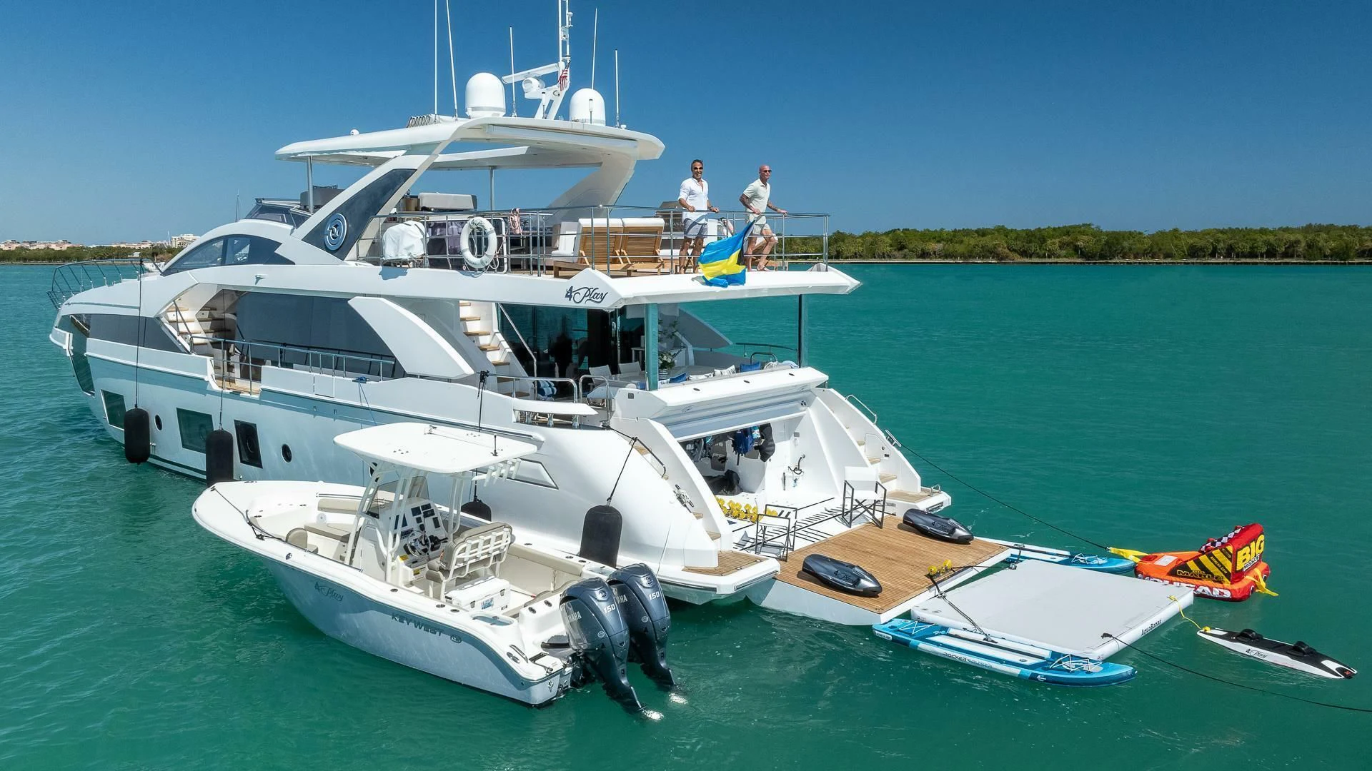 a boat on the water aboard CAPTAIN MORGAN II Yacht for Sale