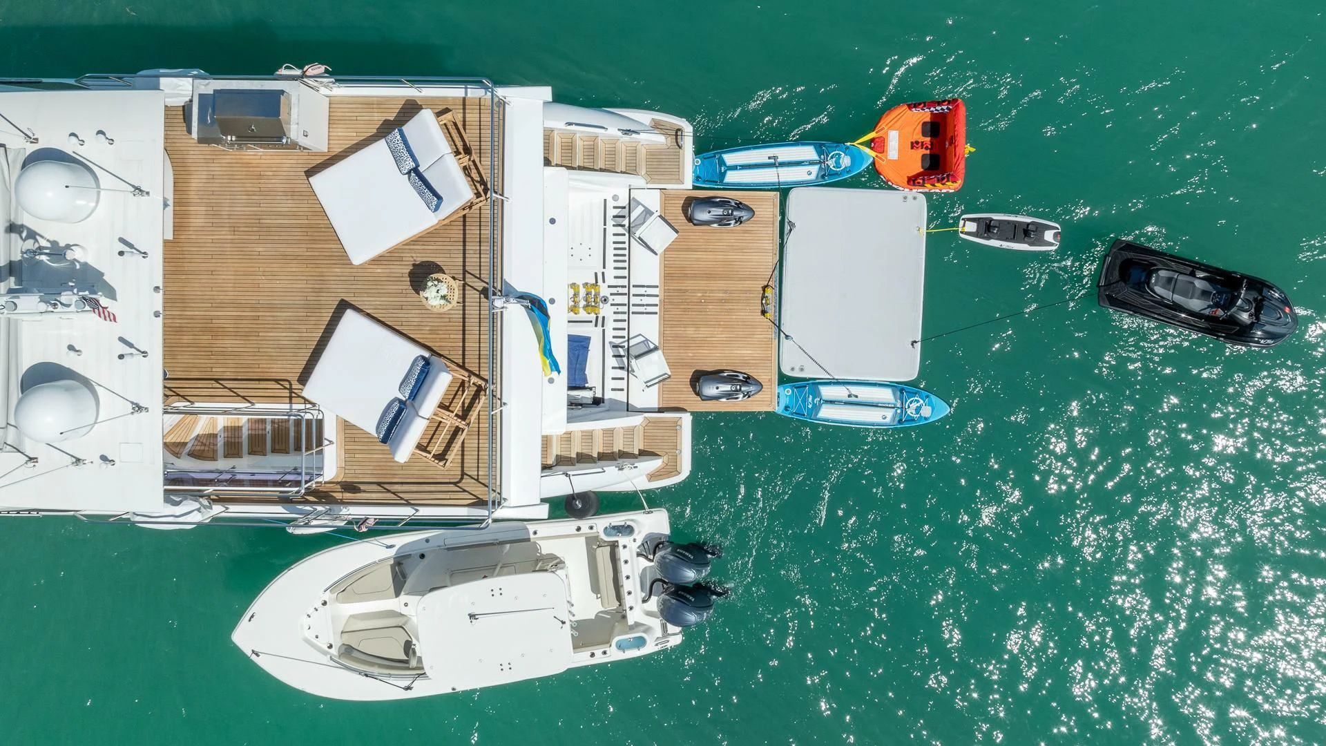 a model of a ship aboard CAPTAIN MORGAN II Yacht for Sale