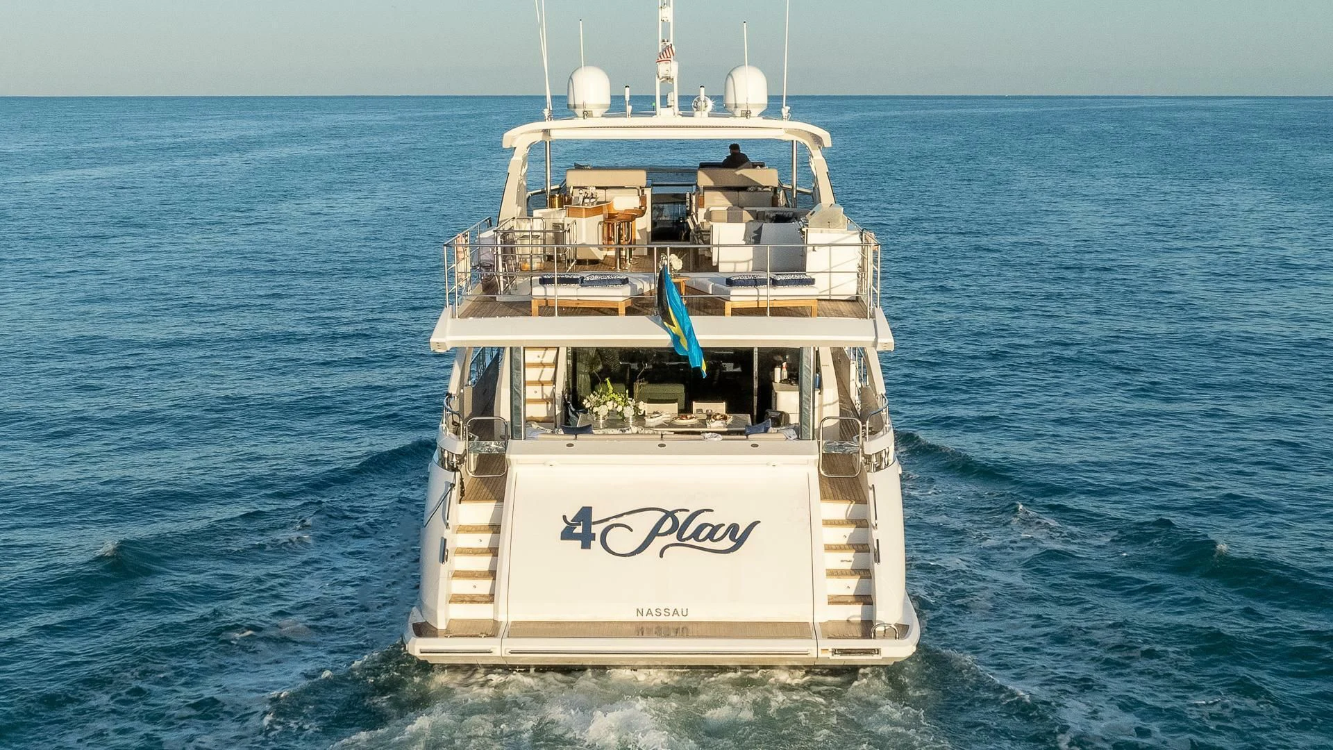 a ship in the water aboard CAPTAIN MORGAN II Yacht for Sale