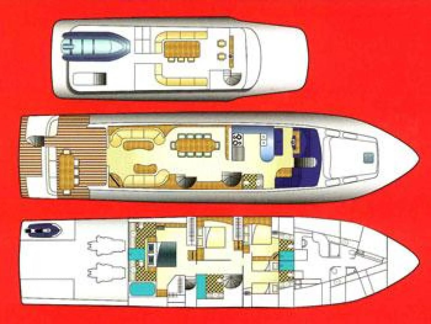 diagram, engineering drawing aboard SELF MADE Yacht for Sale