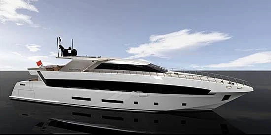 a white yacht on a sunny day aboard NERTILA Yacht for Sale