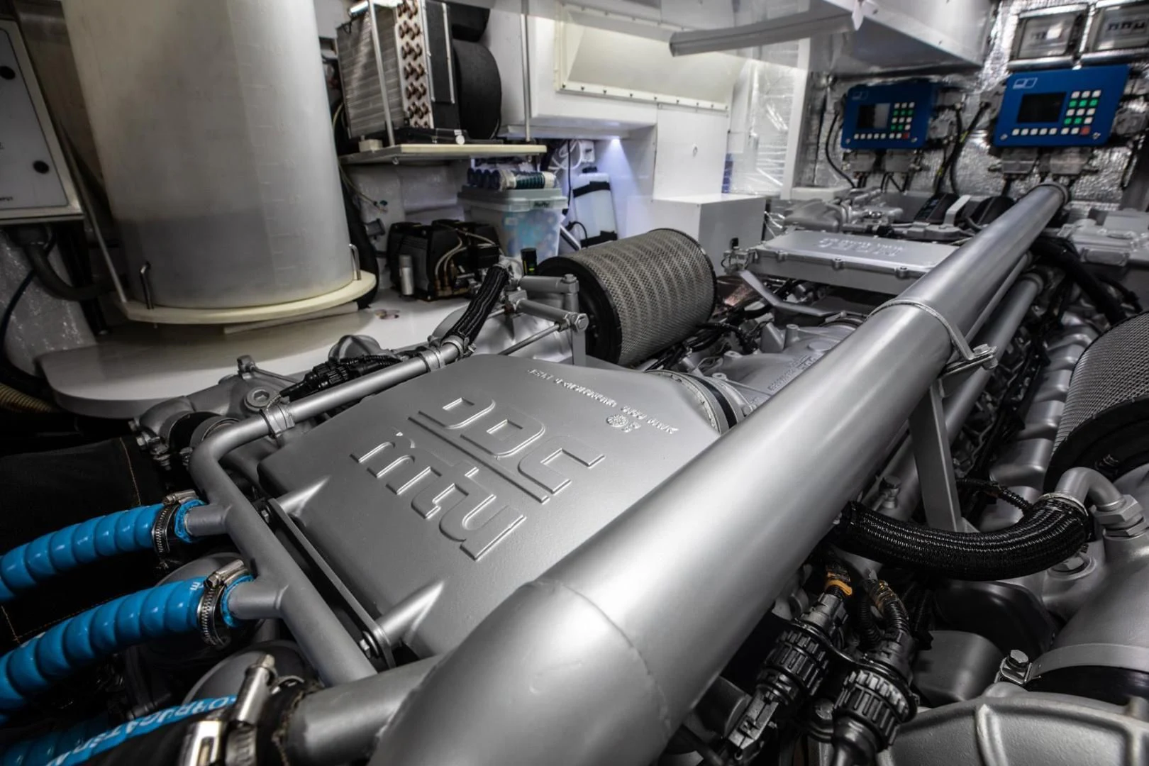 a machine with wires aboard AMORA Yacht for Sale