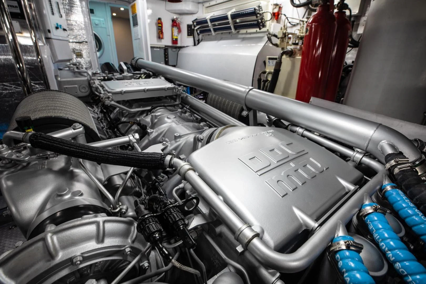 a machine with wires aboard AMORA Yacht for Sale