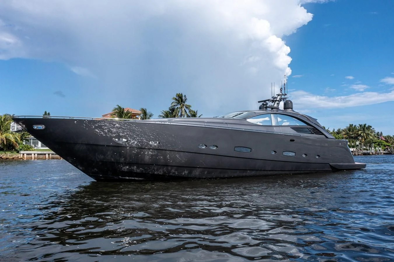 a boat on the water aboard AMORA Yacht for Sale