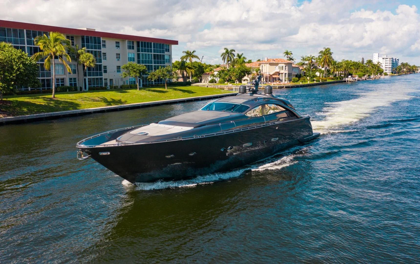 a boat on the water aboard AMORA Yacht for Sale