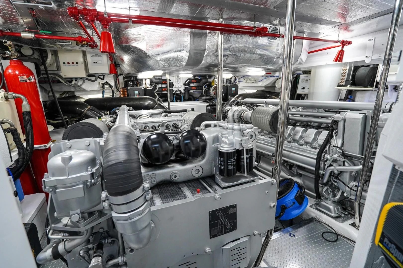 a machine with a large amount of equipment in it aboard AMORA Yacht for Sale
