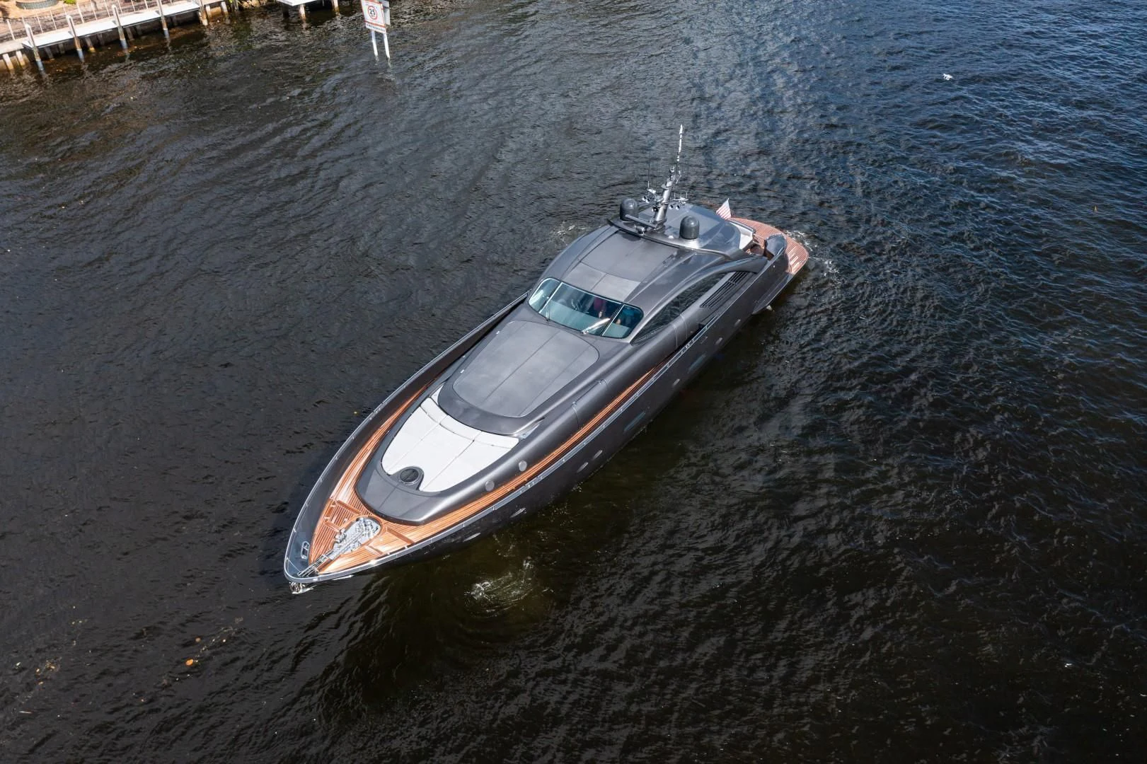 a boat in the water aboard AMORA Yacht for Sale