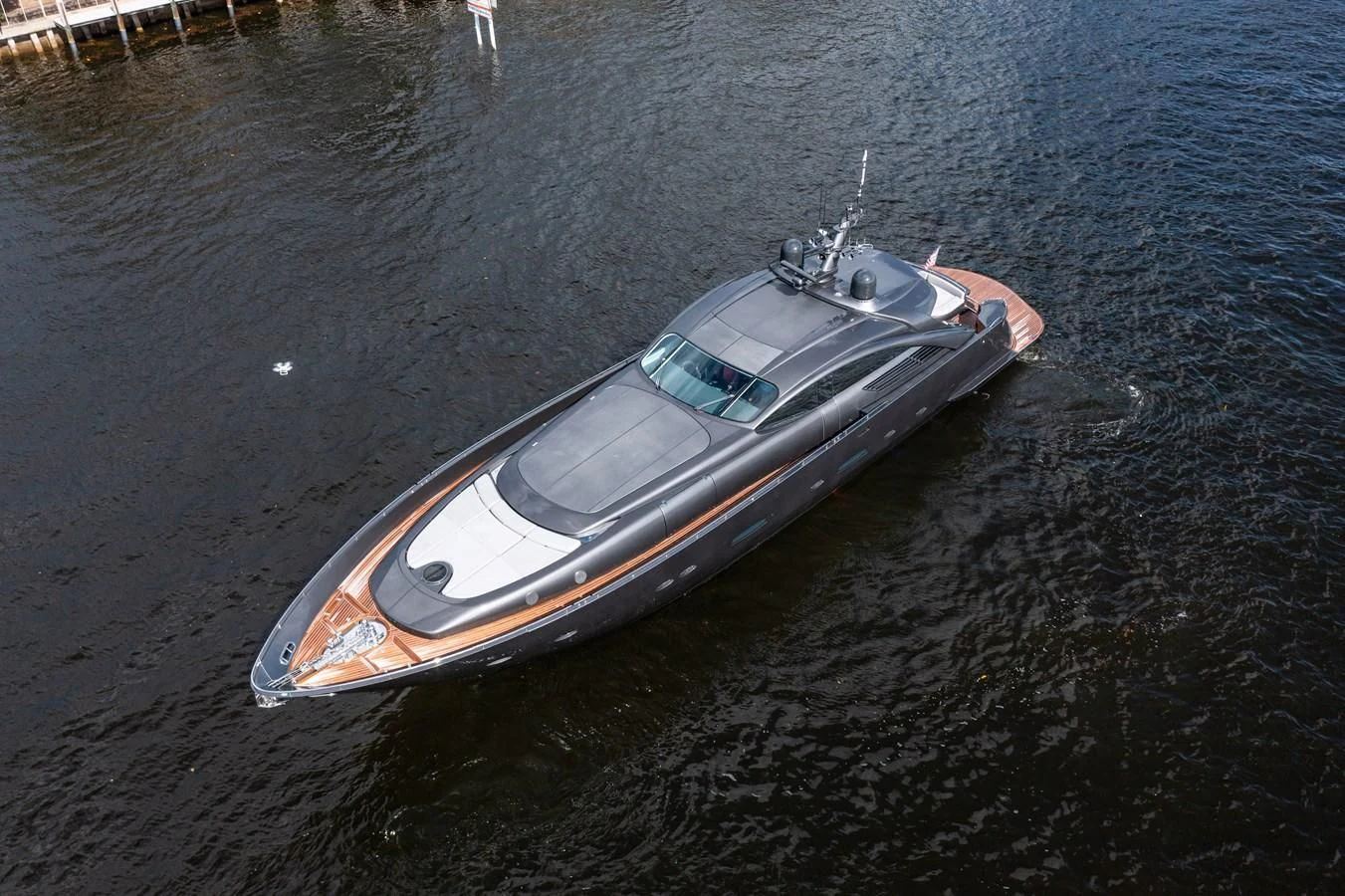 a boat in the water aboard AMORA Yacht for Sale