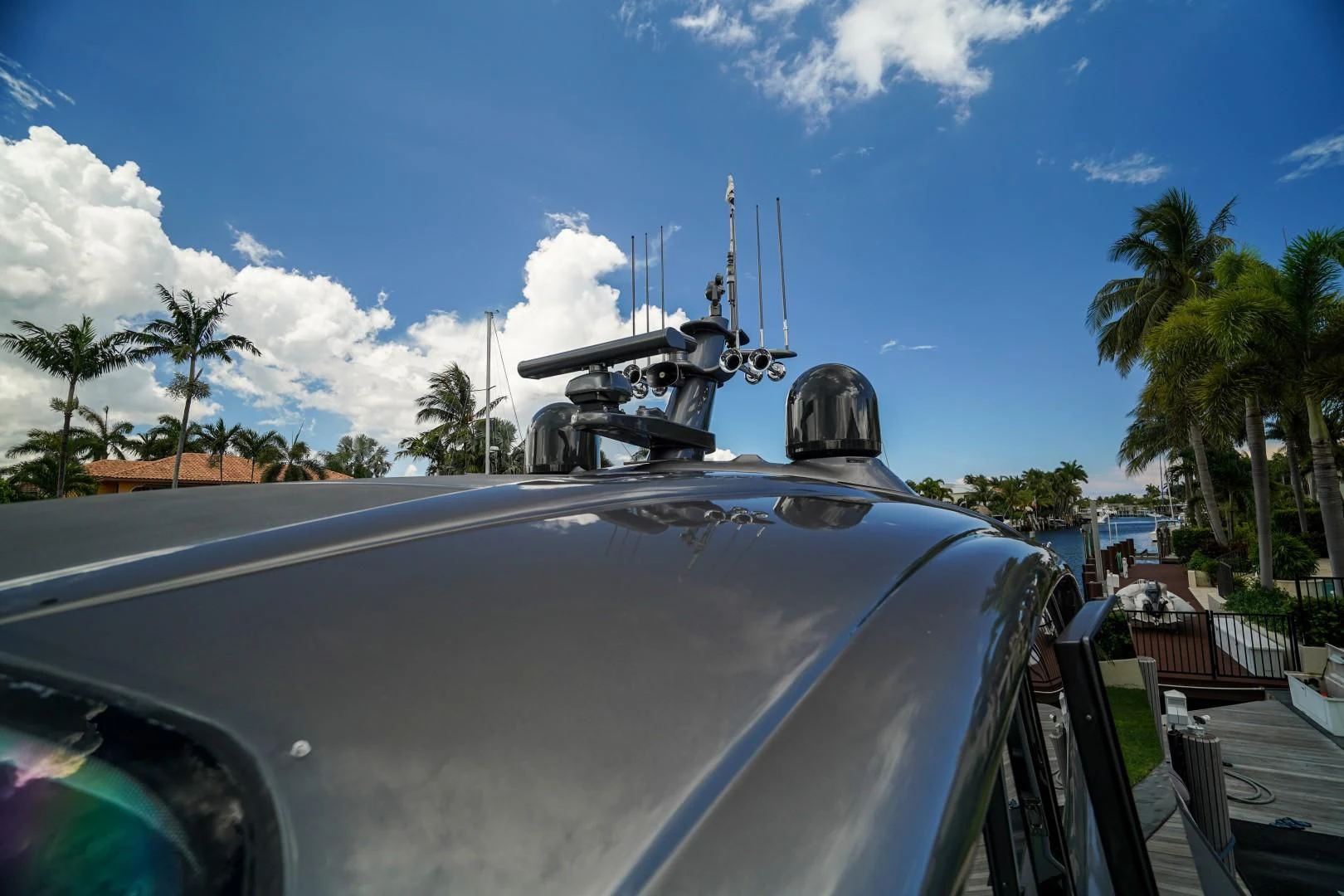 the top of a car aboard AMORA Yacht for Sale