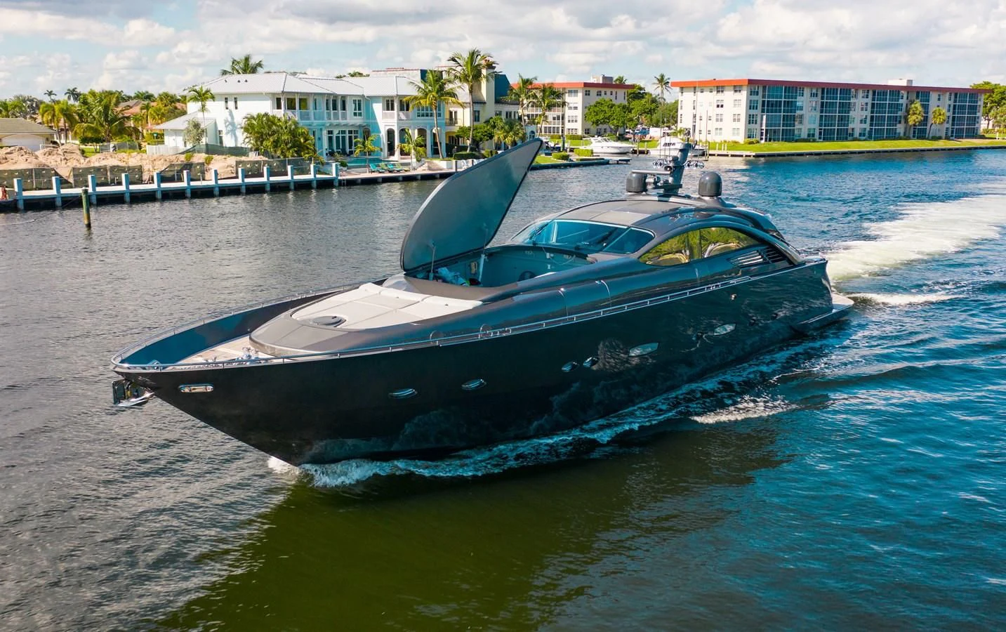 a boat on the water aboard AMORA Yacht for Sale