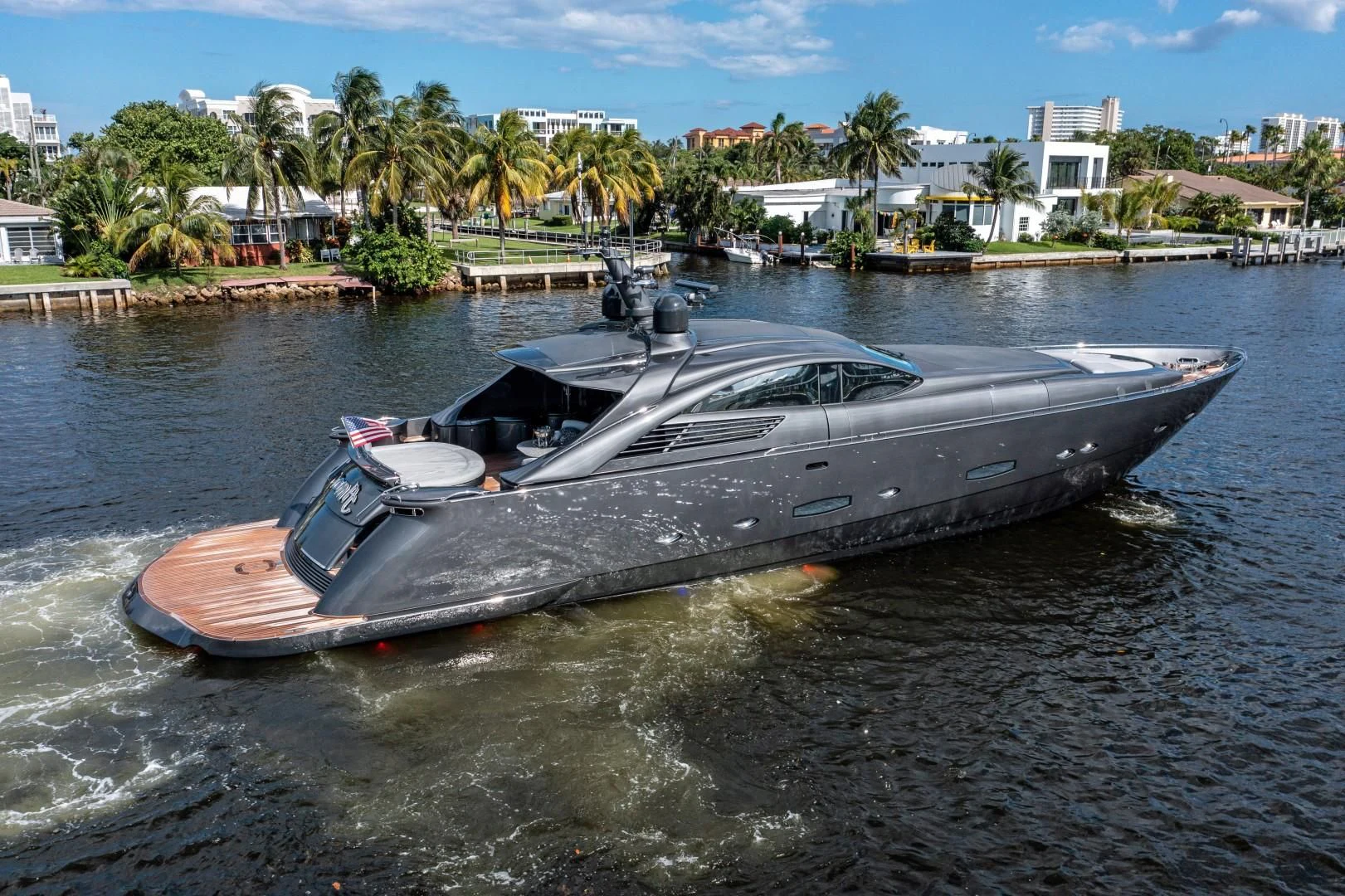 a boat in the water aboard AMORA Yacht for Sale