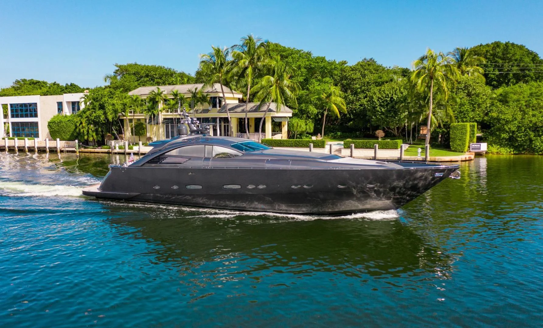 a boat on the water aboard AMORA Yacht for Sale