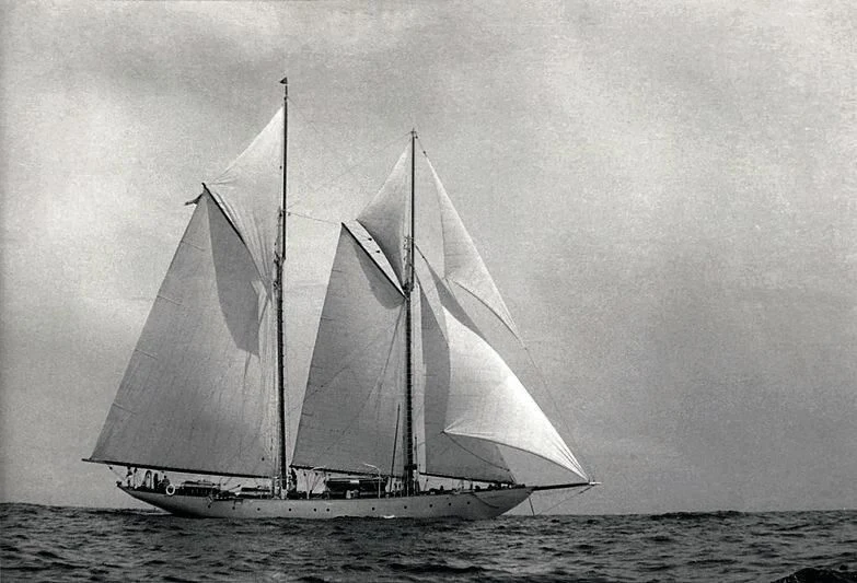 a sailboat on the water aboard PURITAN Yacht for Sale