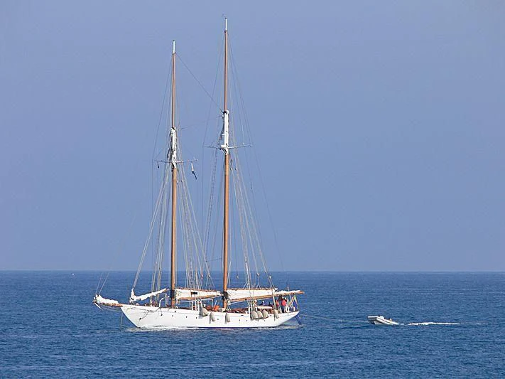 a sailboat on the water aboard PURITAN Yacht for Sale