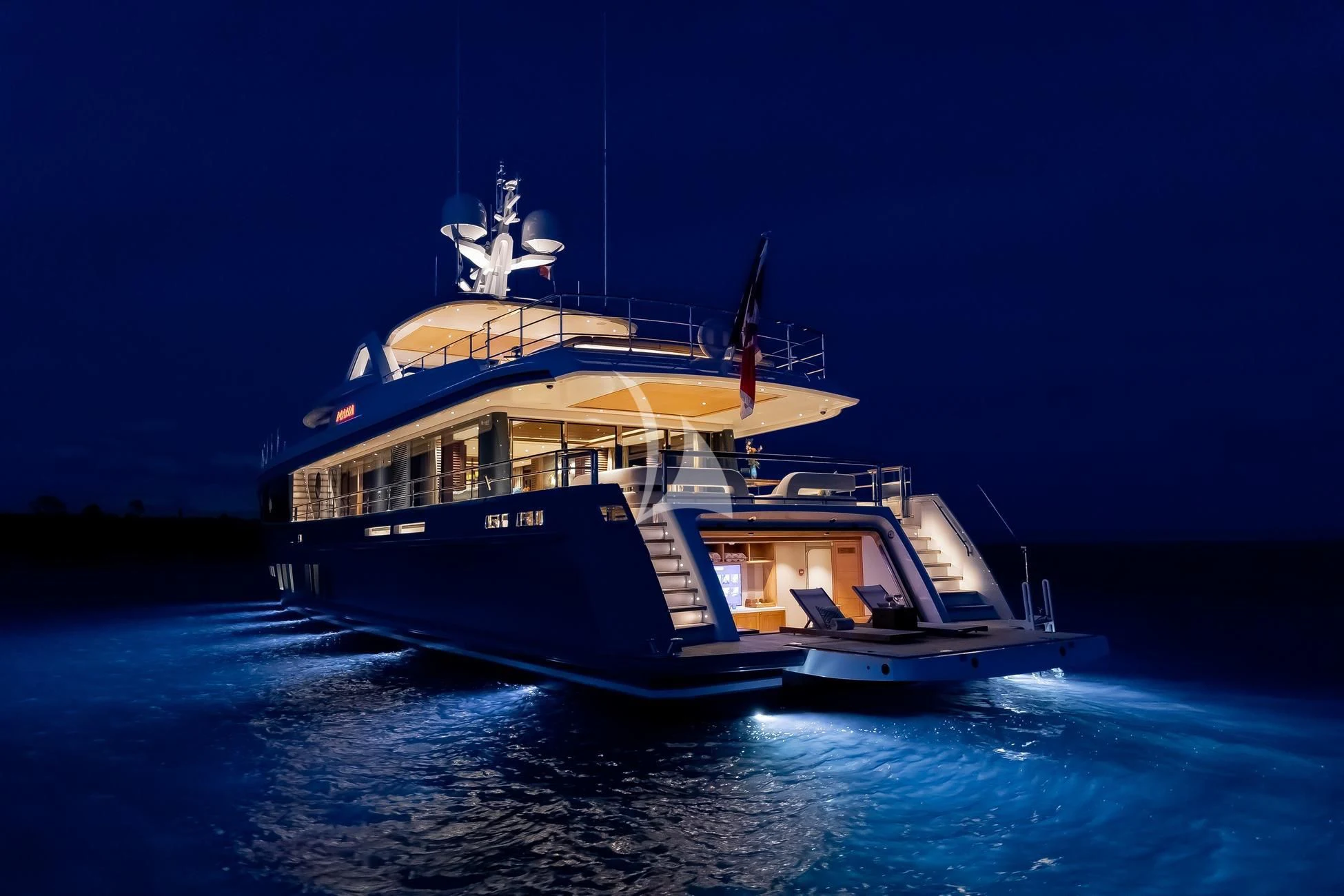 a boat in the water aboard JOSEPHINE I Yacht for Sale