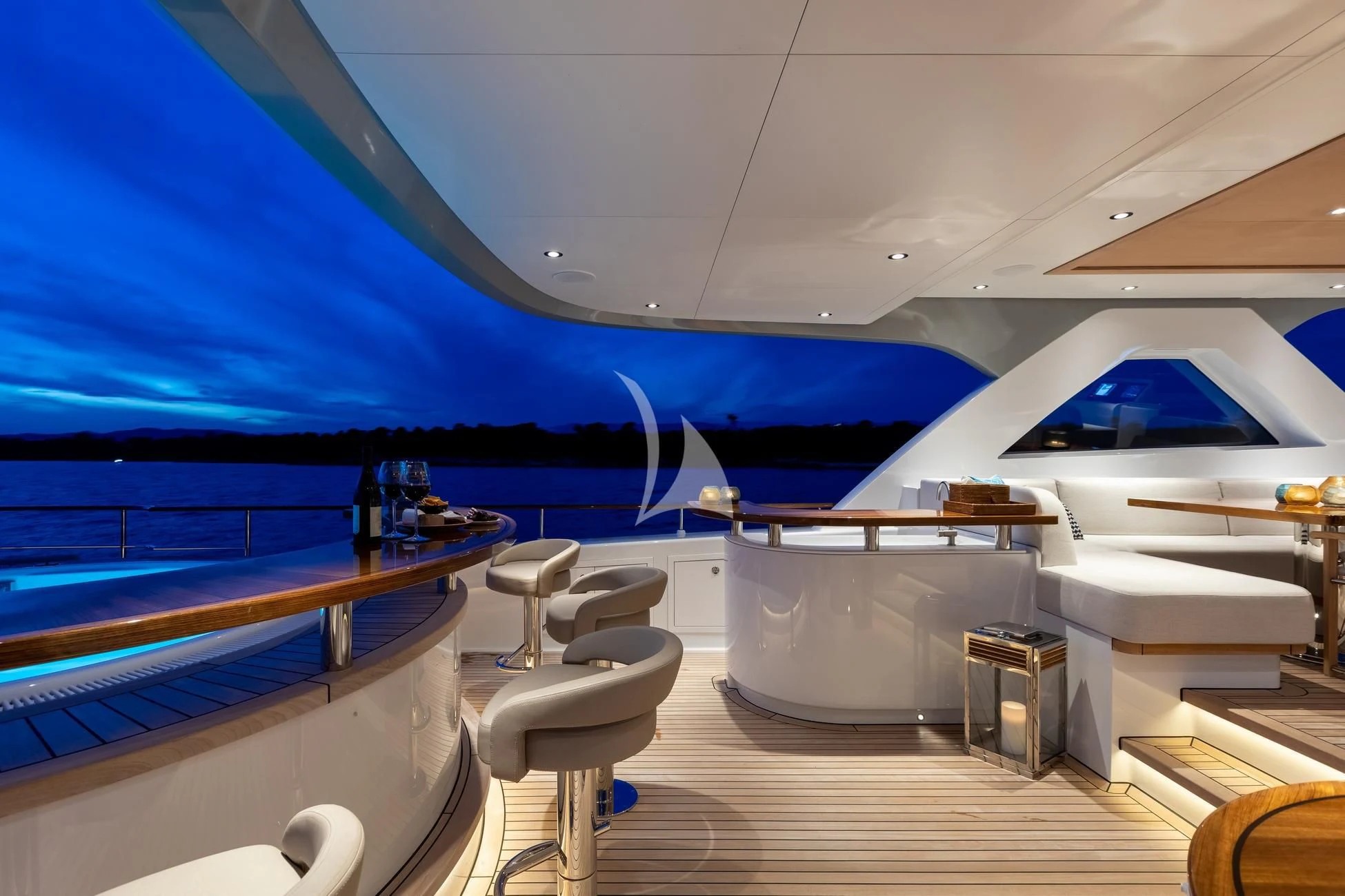 a boat on the water aboard JOSEPHINE I Yacht for Sale