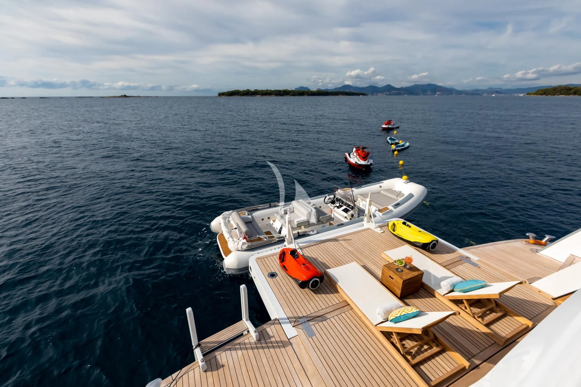 a boat on the water aboard JOSEPHINE I Yacht for Sale