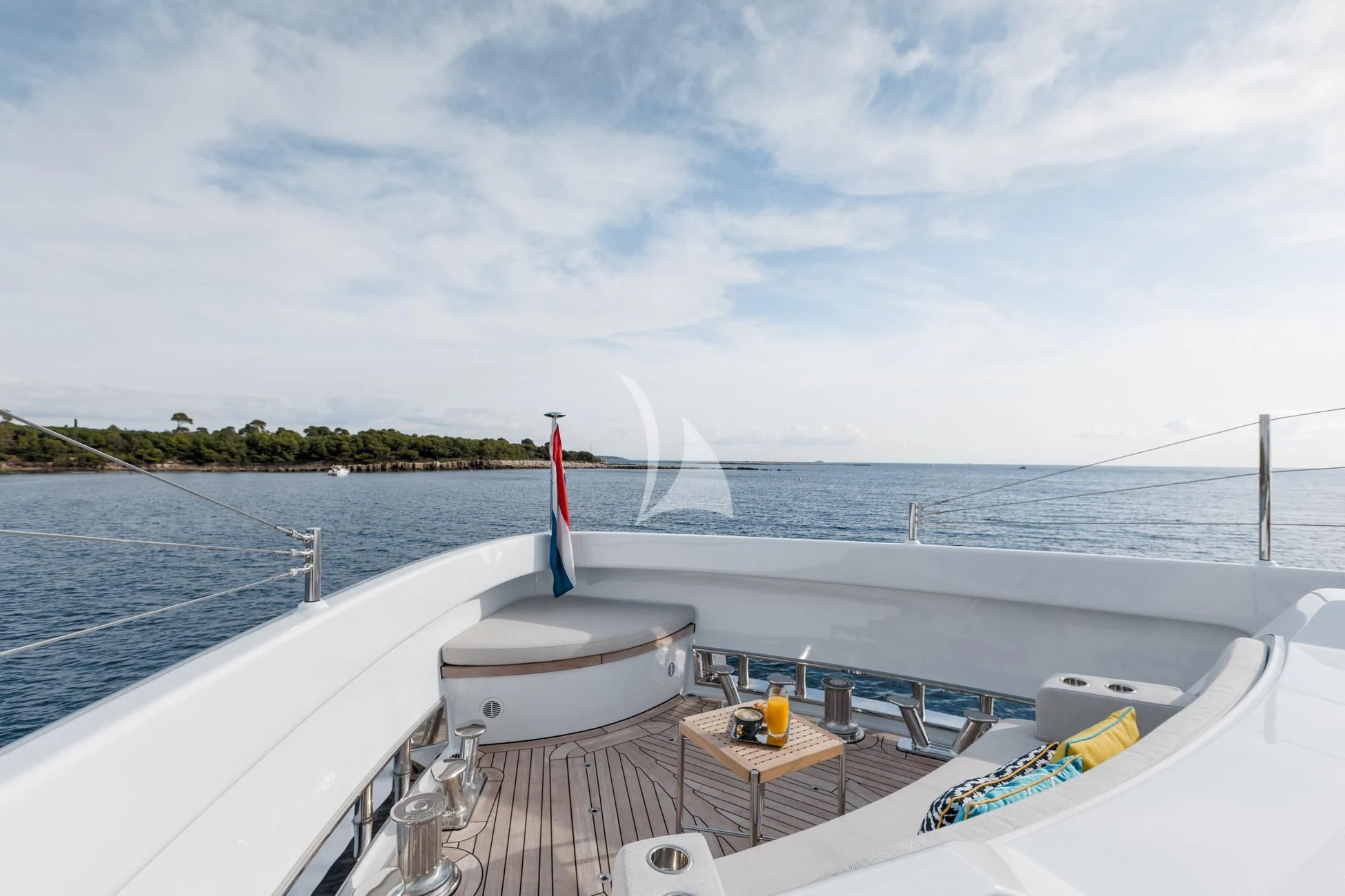 a boat on the water aboard JOSEPHINE I Yacht for Sale