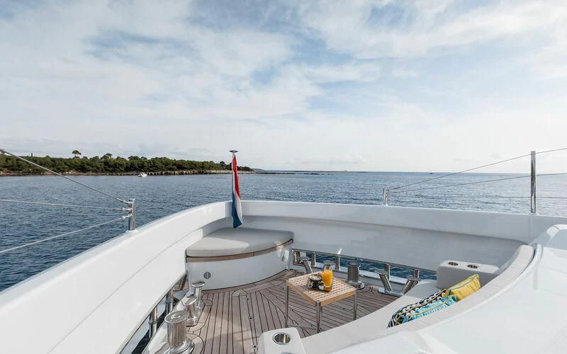 a boat on the water aboard JOSEPHINE I Yacht for Sale