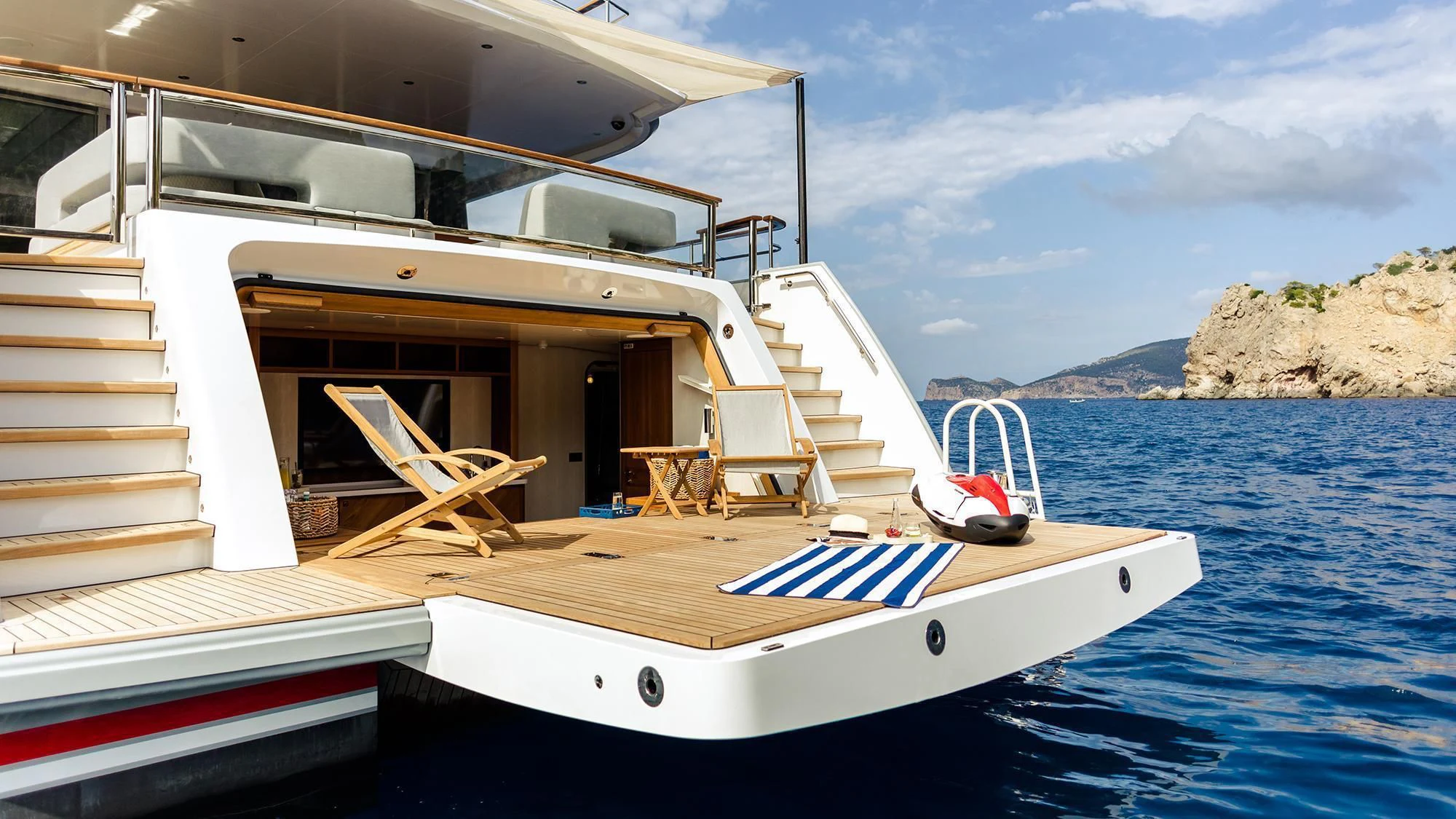 a boat on the water aboard JOSEPHINE I Yacht for Sale