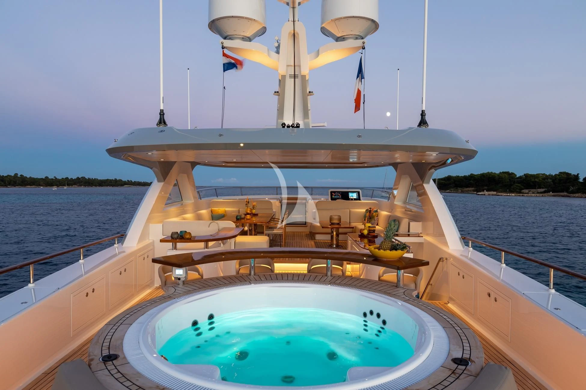 a boat on the water aboard JOSEPHINE I Yacht for Sale
