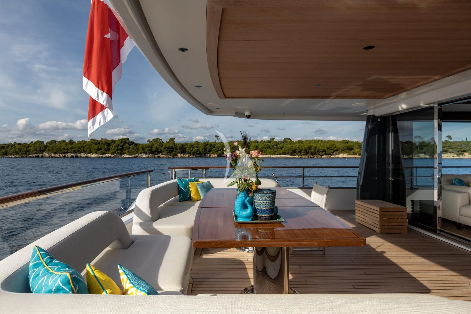 a boat on the water aboard JOSEPHINE I Yacht for Sale