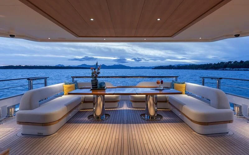 a boat on the water aboard JOSEPHINE I Yacht for Sale