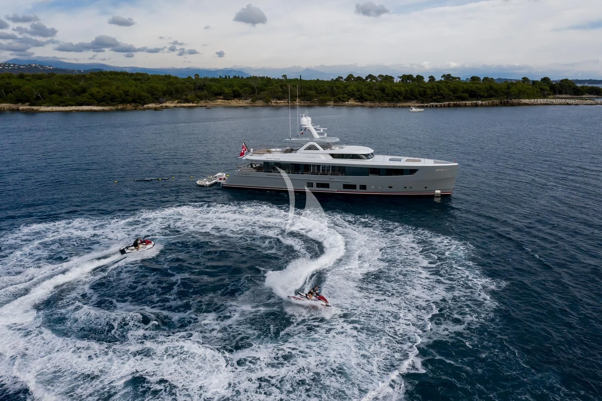 a boat on the water aboard JOSEPHINE I Yacht for Sale