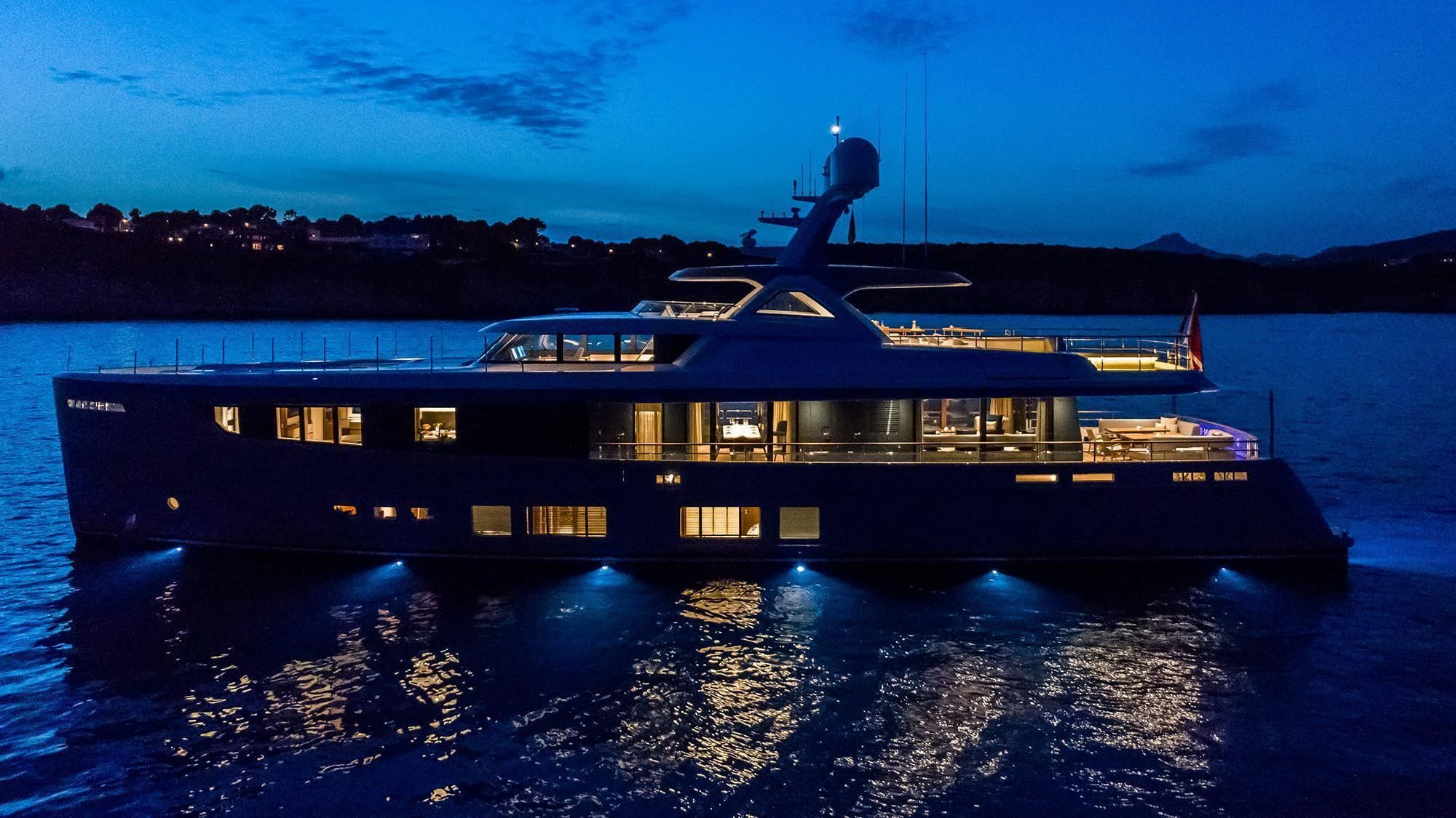 a boat on the water aboard JOSEPHINE I Yacht for Sale