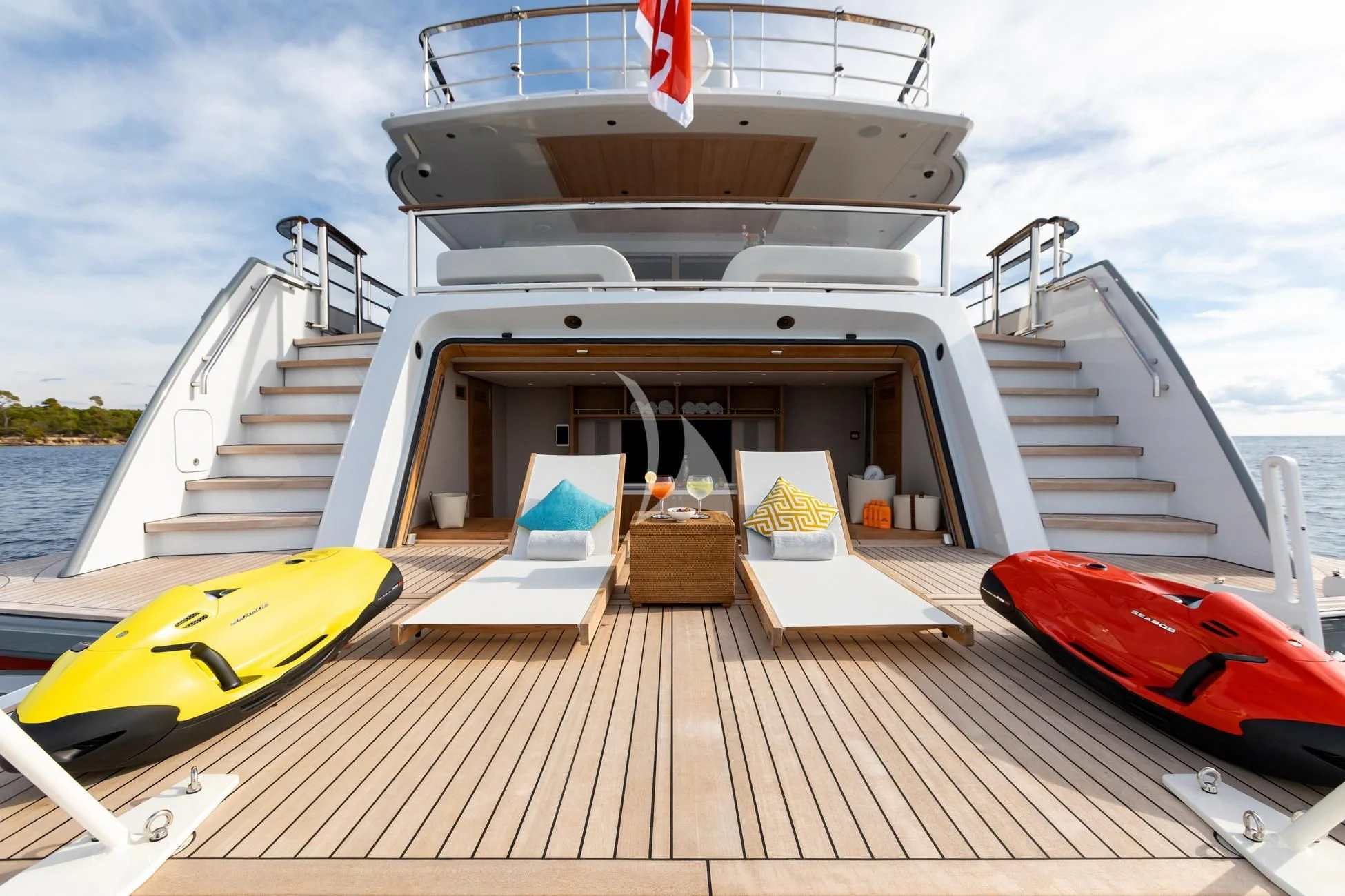 a boat on a boat aboard JOSEPHINE I Yacht for Sale