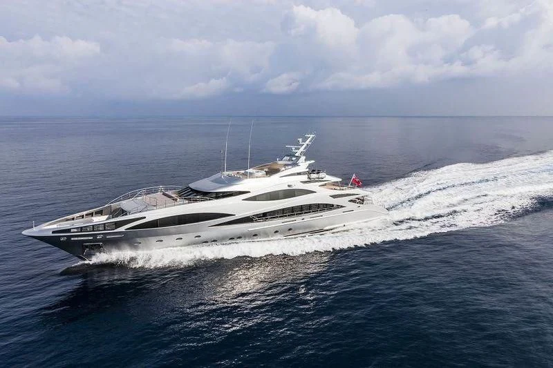a ship in the water aboard PANTHERA Yacht for Sale