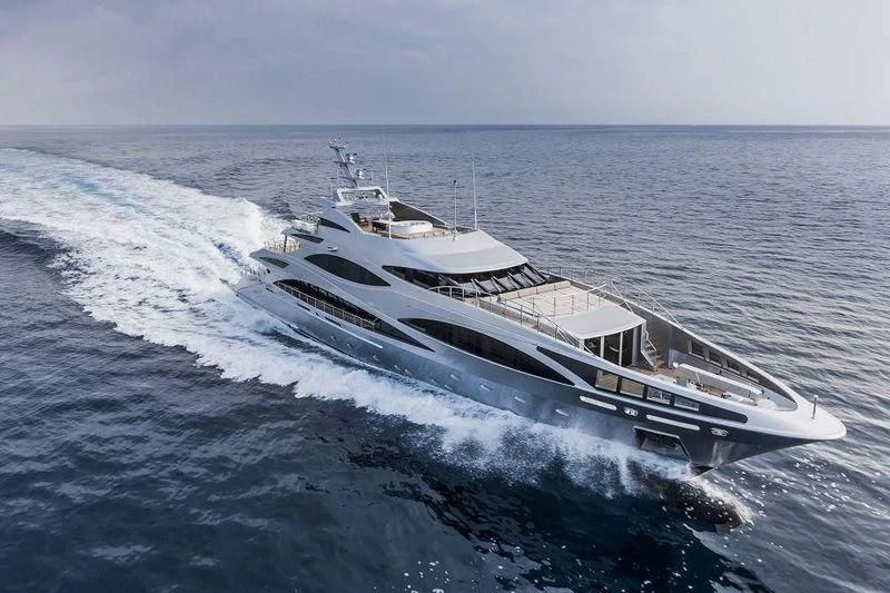 a ship on the water aboard PANTHERA Yacht for Sale