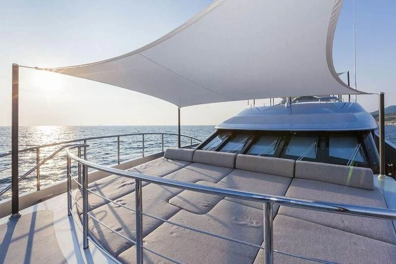 a boat on a beach aboard PANTHERA Yacht for Sale