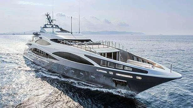a boat on the beach aboard PANTHERA Yacht for Sale