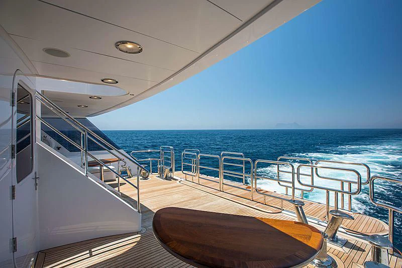 a boat on the water aboard GRACE Yacht for Sale