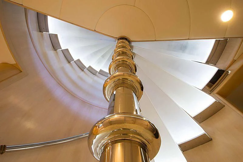 a metal cylinder with a metal base aboard GRACE Yacht for Sale