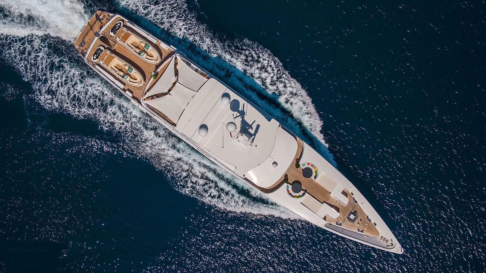 a satellite in space aboard GRACE Yacht for Sale