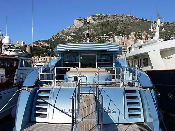 a group of boats are parked in a harbor aboard BLUE PRINCESS STAR Yacht for Sale
