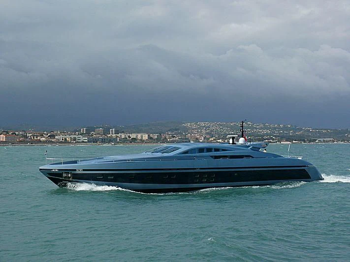 a boat on the water aboard BLUE PRINCESS STAR Yacht for Sale