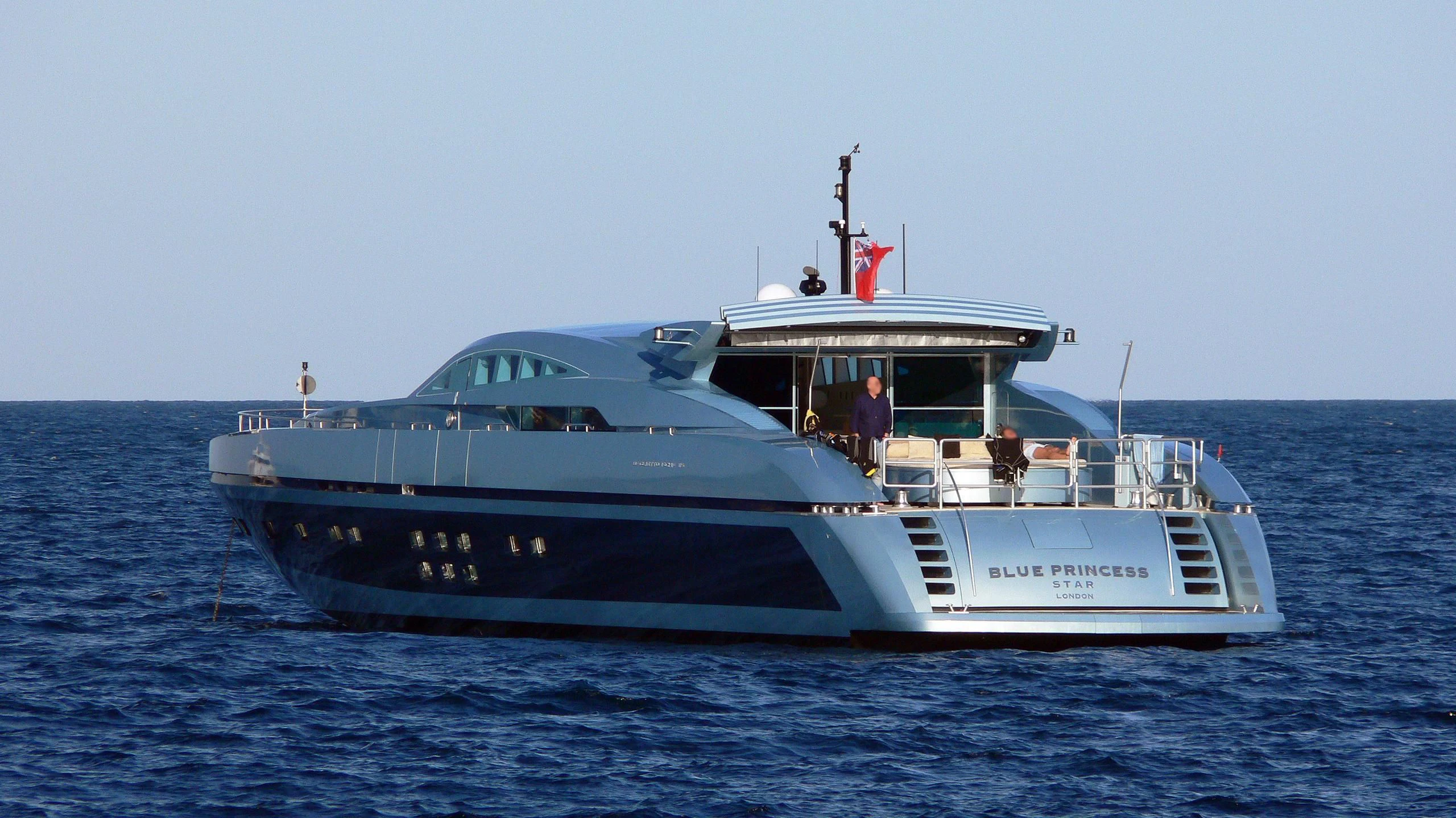 a boat in the water aboard BLUE PRINCESS STAR Yacht for Sale