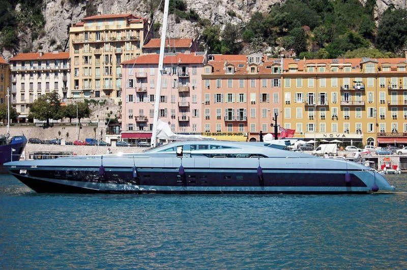 a large boat in the water aboard BLUE PRINCESS STAR Yacht for Sale