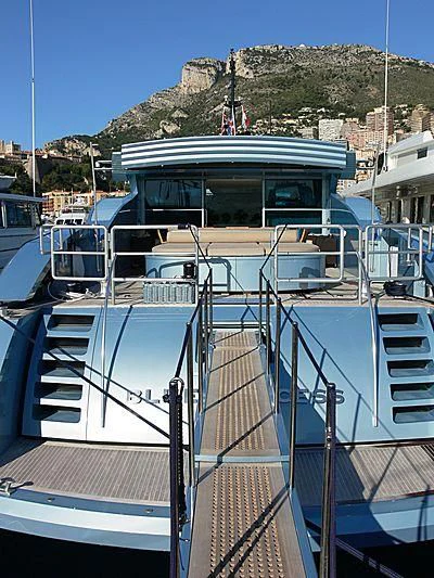 a boat docked at a pier aboard BLUE PRINCESS STAR Yacht for Sale