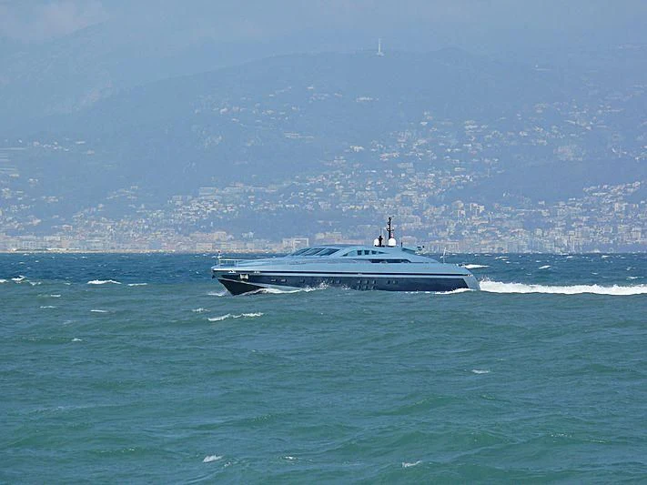 a boat in the water aboard BLUE PRINCESS STAR Yacht for Sale