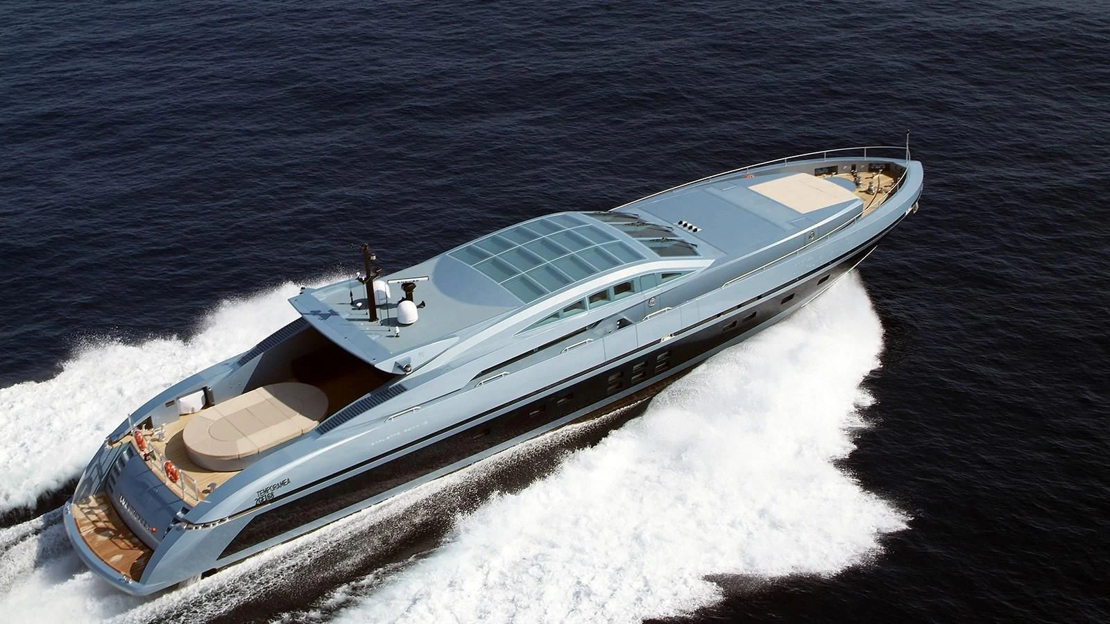 a ship on the water aboard BLUE PRINCESS STAR Yacht for Sale