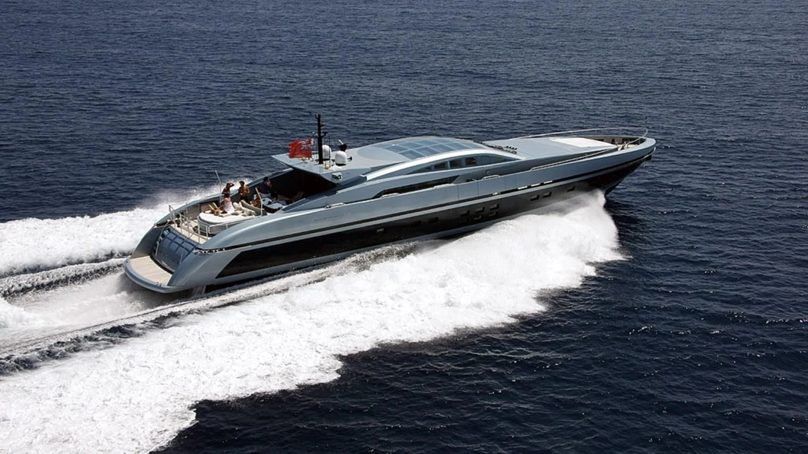 a boat on the water aboard BLUE PRINCESS STAR Yacht for Sale
