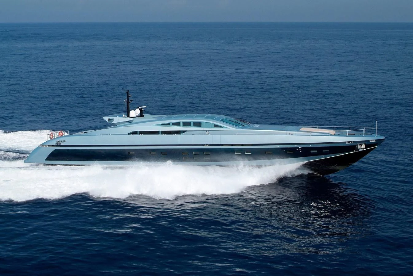 a boat on the water aboard BLUE PRINCESS STAR Yacht for Sale